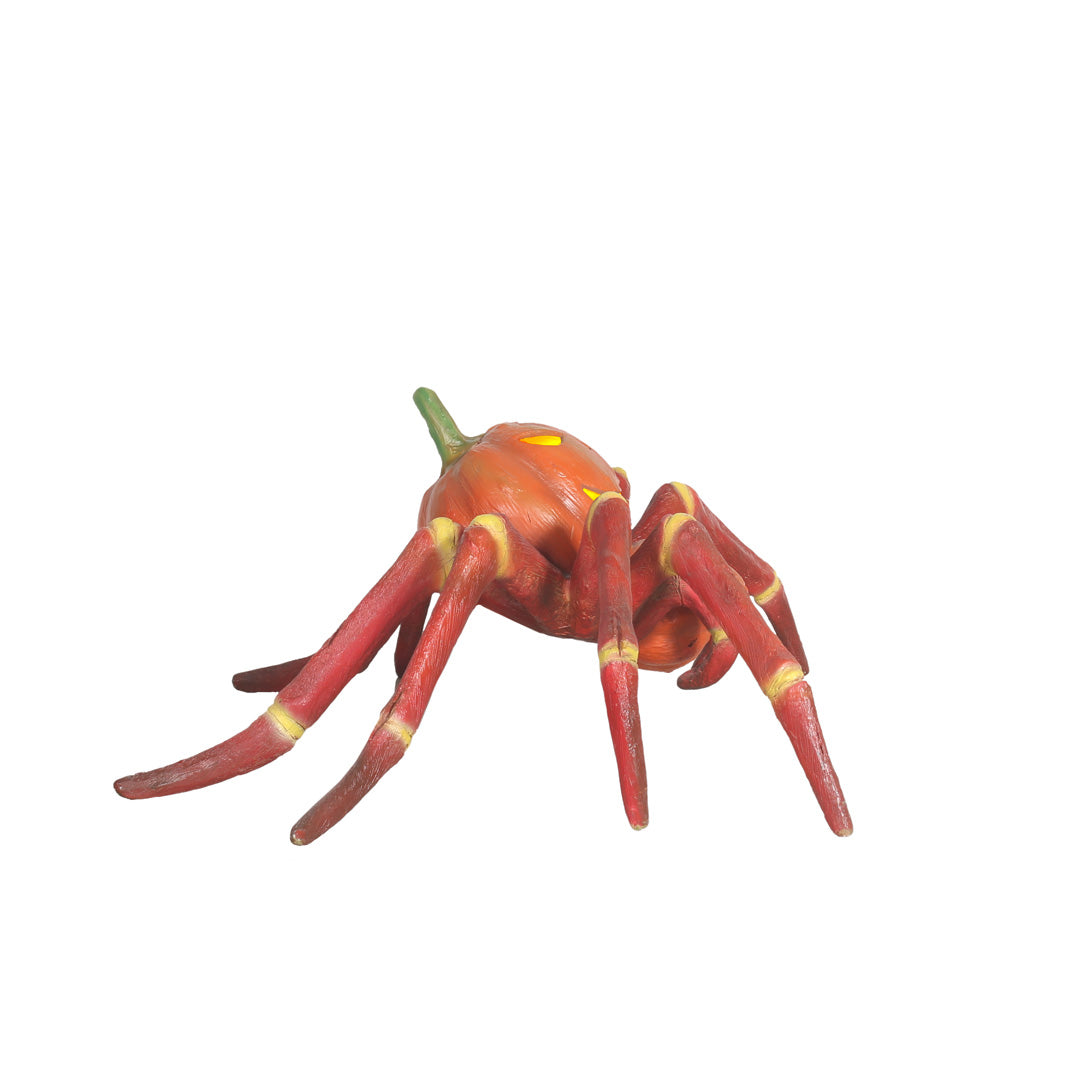 Pumpkin Spider Light Over Sized Statue
