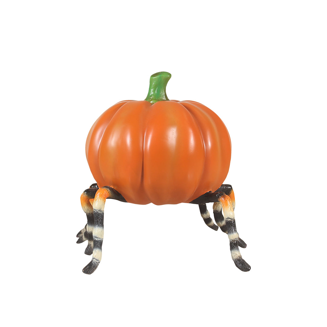 Pumpkin Head Spider Over Sized Statue