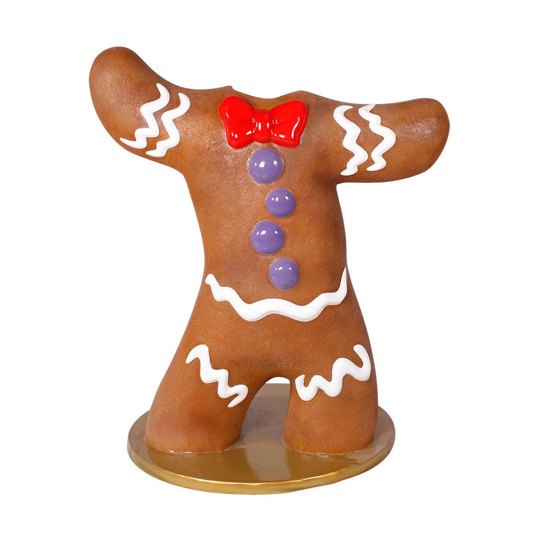 Gingerbread Man Photo Op Statue
