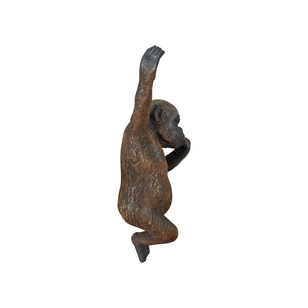 Gorilla Baby Hanging Life Size Statue