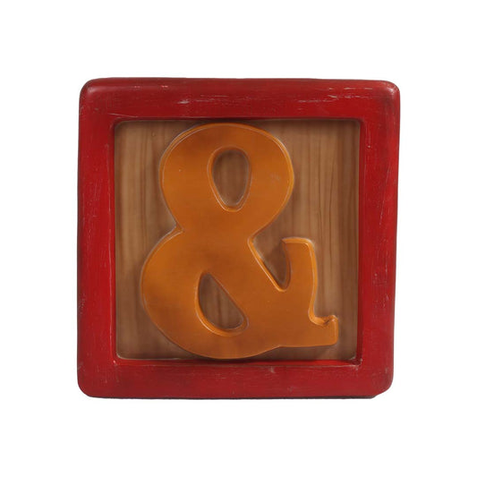 Letter Block Sides #,!,?,-,&,@ Over Sized Statue