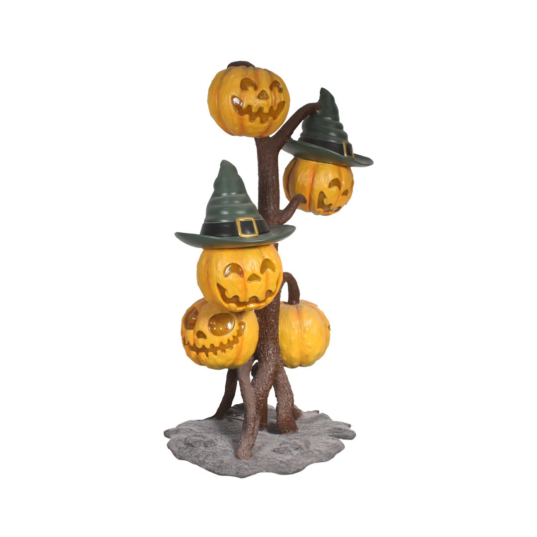 Pumpkin Lantern Tree Over Sized Statue