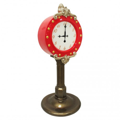 Santa Clock Life Size Statue