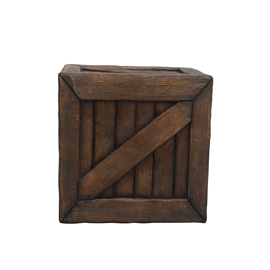 Crate Wood Finish Statue