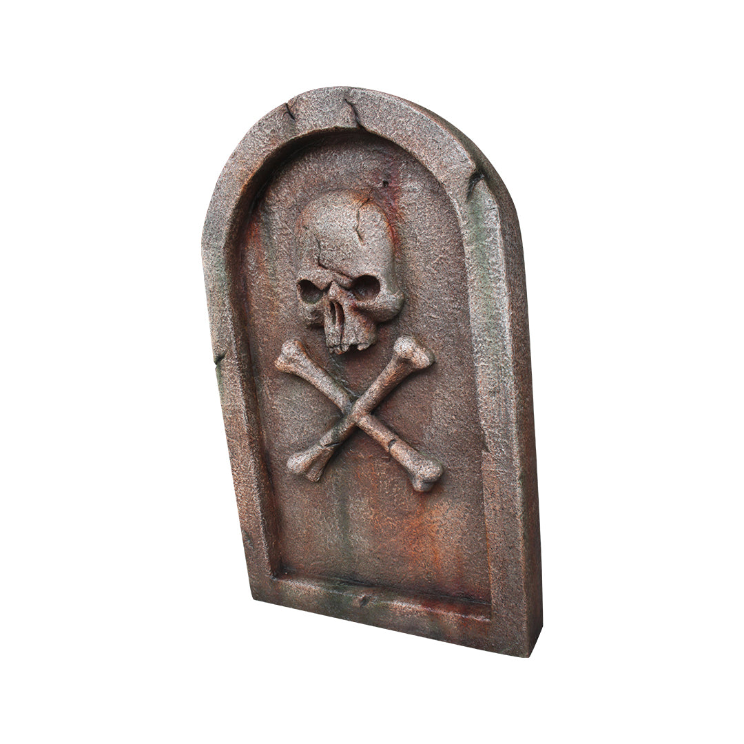 Pirate Tombstone Skull Life Size Statue