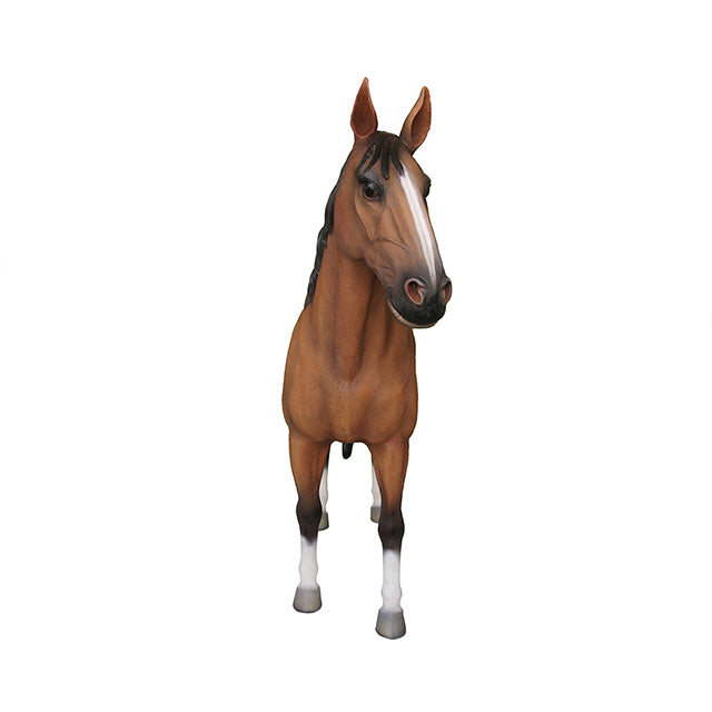 Standing Horse Life Size Statue