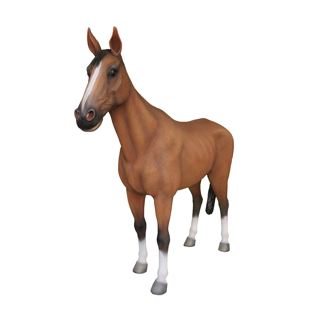 Standing Horse Life Size Statue