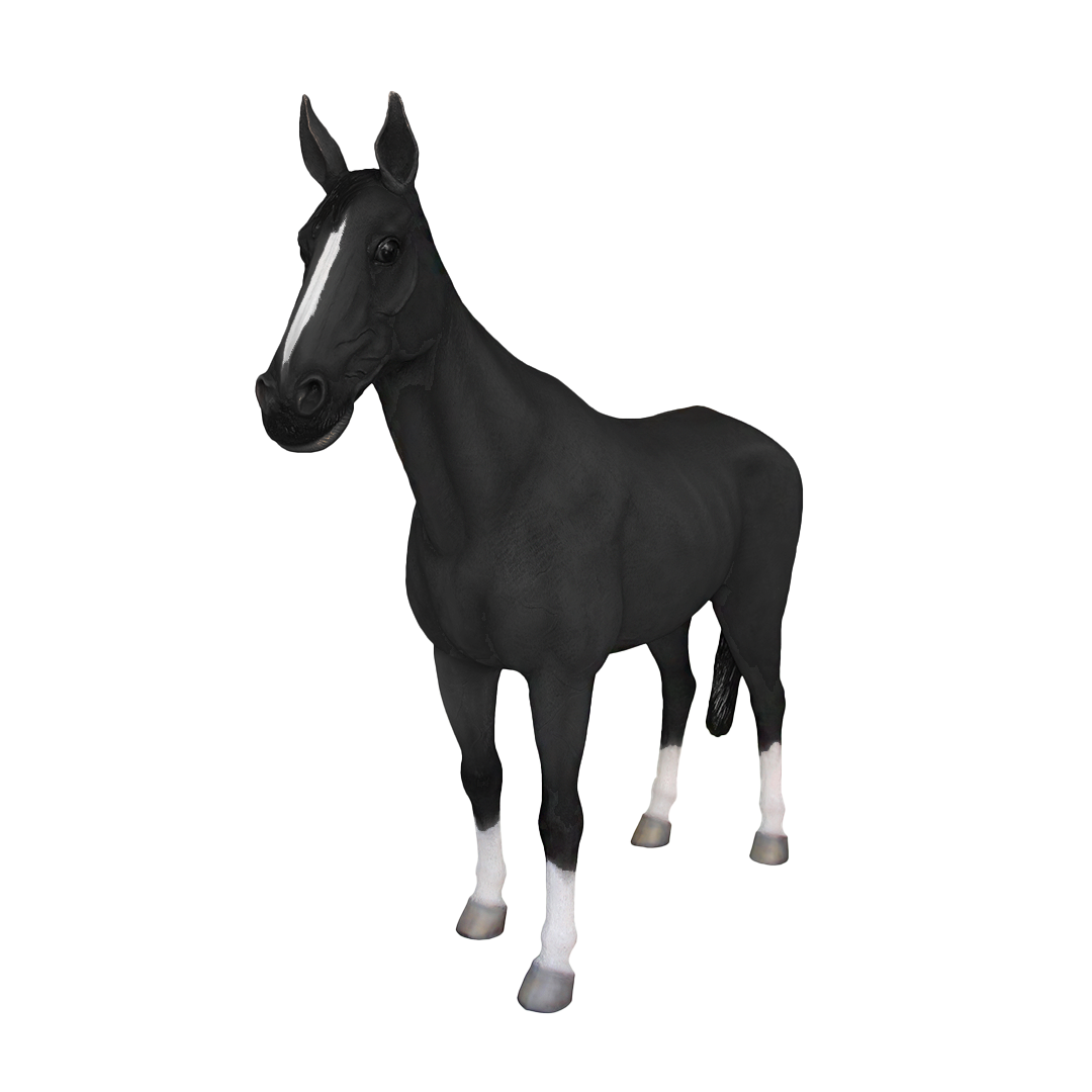 Standing Horse Life Size Statue