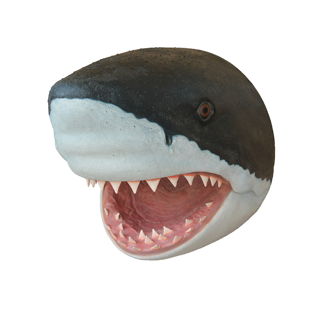Wall Decor Great White Shark Head Statue