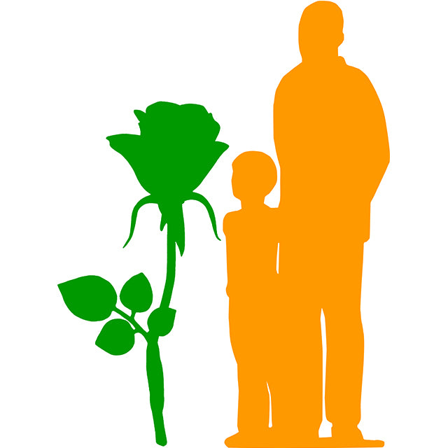 Large Rose Over Sized Flower Statue