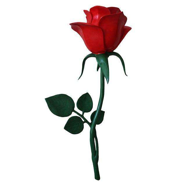 Rose Over Sized Flower Statue - LM Treasures