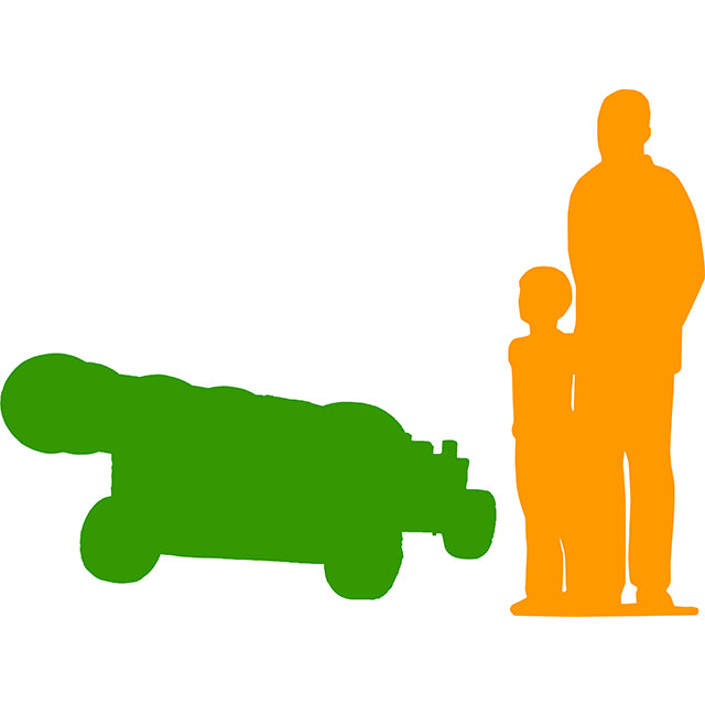Pirate Cannon Life Size Statue