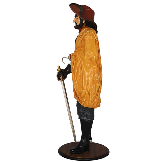 Pirate Captain Wooden Leg Life Size Statue