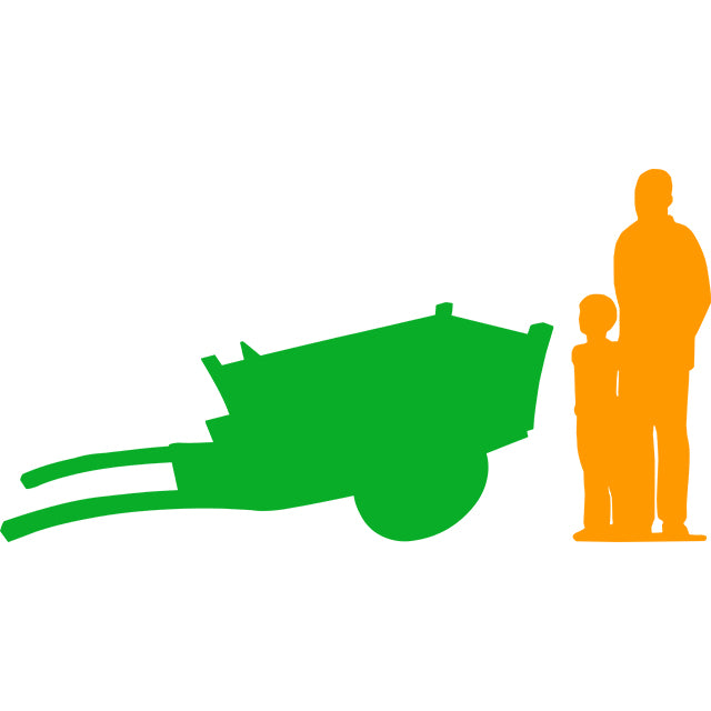 Comic Farm Cart Life Size Statue