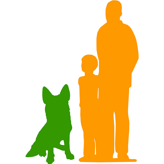 Dog German Shepherd Sitting Life Size Statue