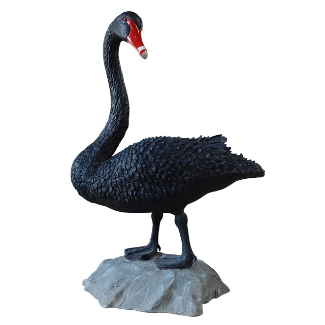 Black Swan Standing Life Size Statue