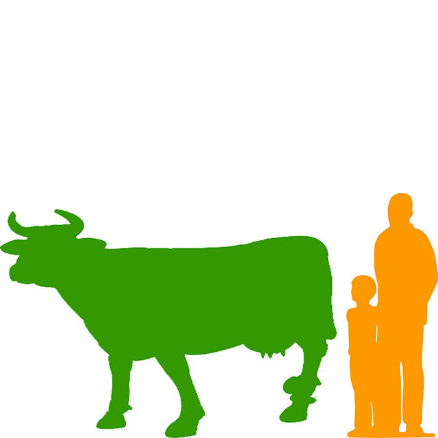 Cow Standing Life Size Statue