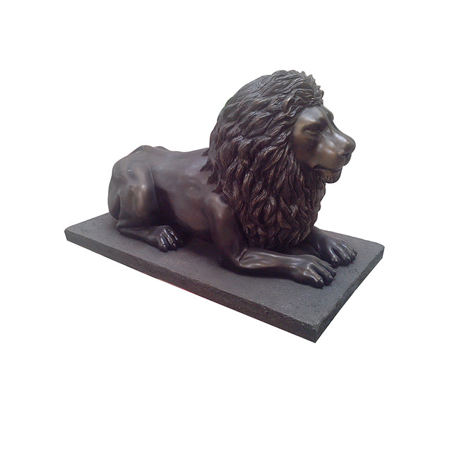 Bronze Lion Laying Life Size Statue