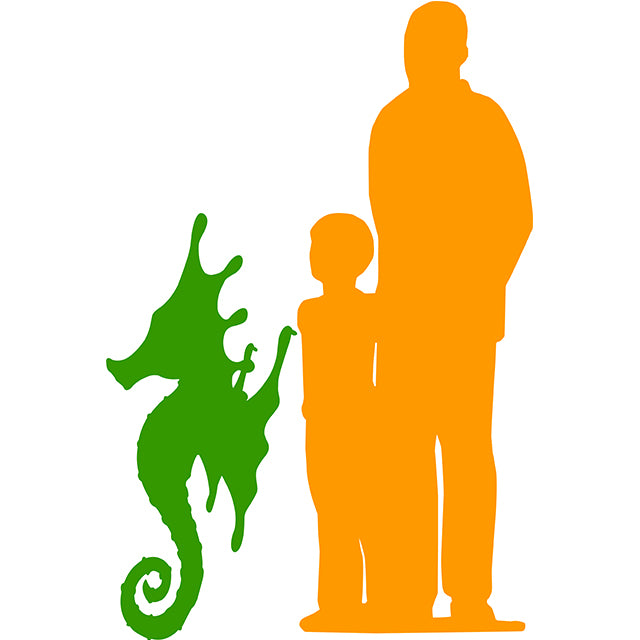 Jumbo Seahorse Life Size Statue