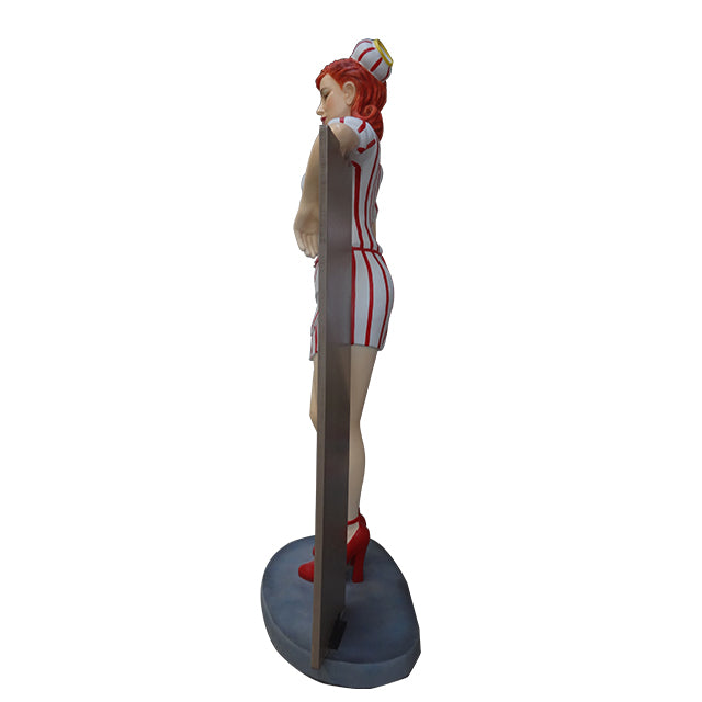 Diner Ana Menu Board Life Size Statue