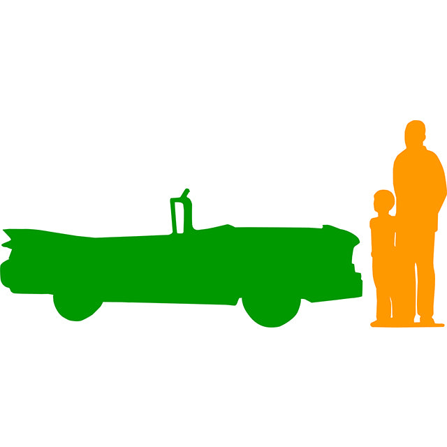 Wall Decor Chevy Car Half Life Size Statue