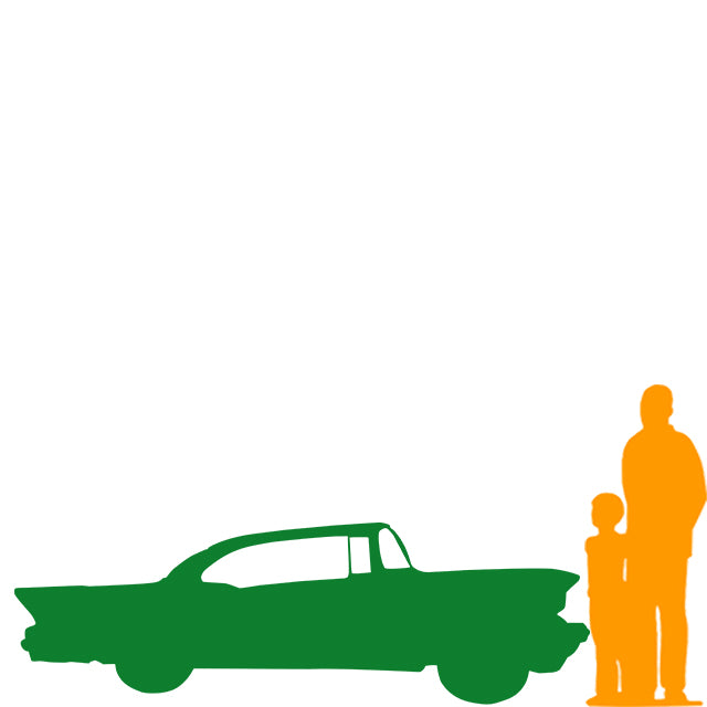 Wall Decor Cadillac Car Half Life Size Statue