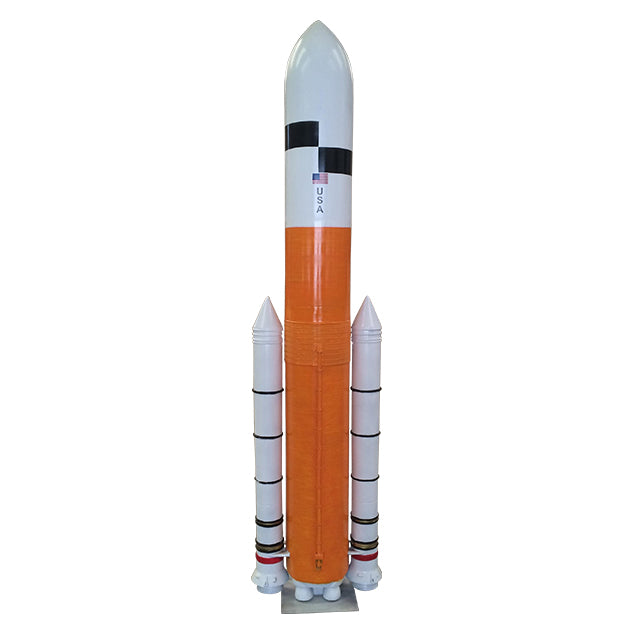 Orange Rocket Statue