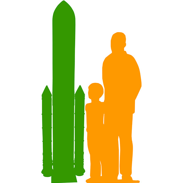 Orange Rocket Statue