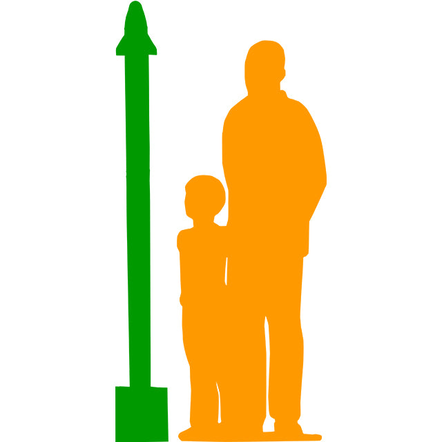Skinny Rocket Statue