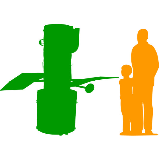 Space Satellite Statue