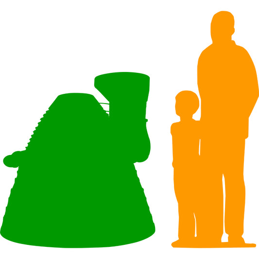 Booster Hut Space Craft Statue