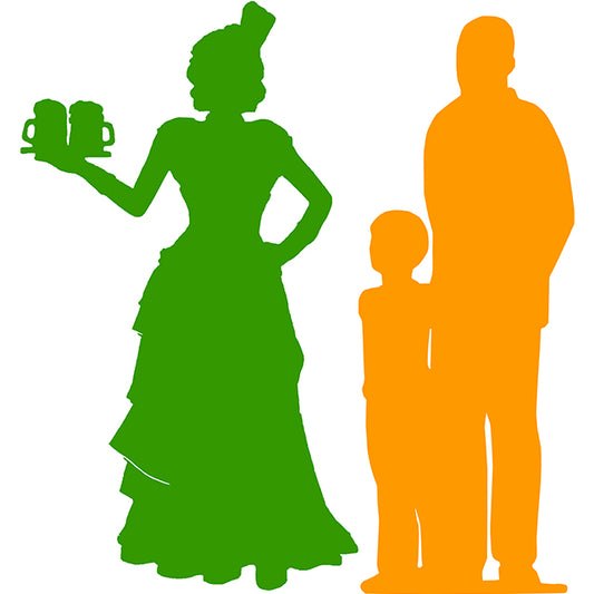 Saloon Girl Clara Life Size Statue