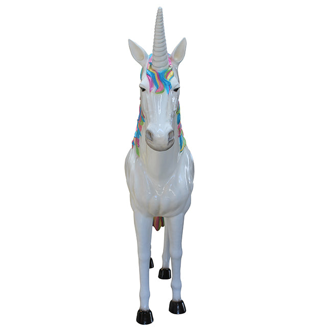Rainbow Unicorn Life Size Statue