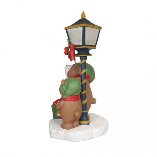 Christmas Caroler Teddy Bears Over Sized Statue