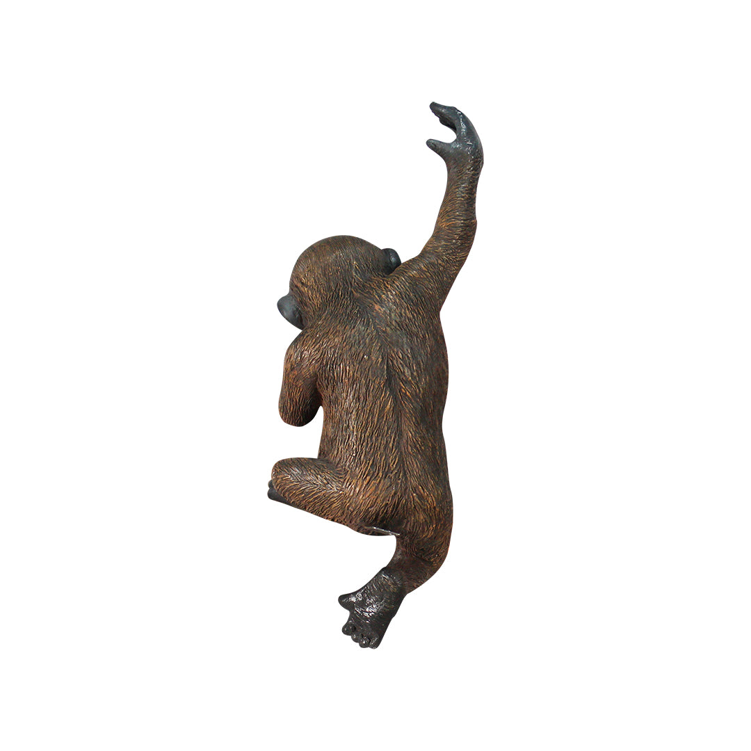 Gorilla Baby Hanging Life Size Statue