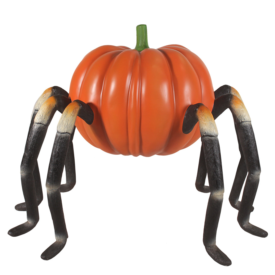 Pumpkin Head Spider Over Sized Statue