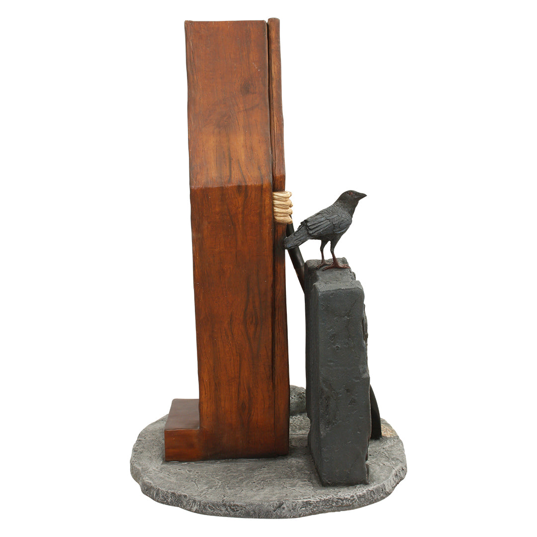 Coffin Photo Op Statue