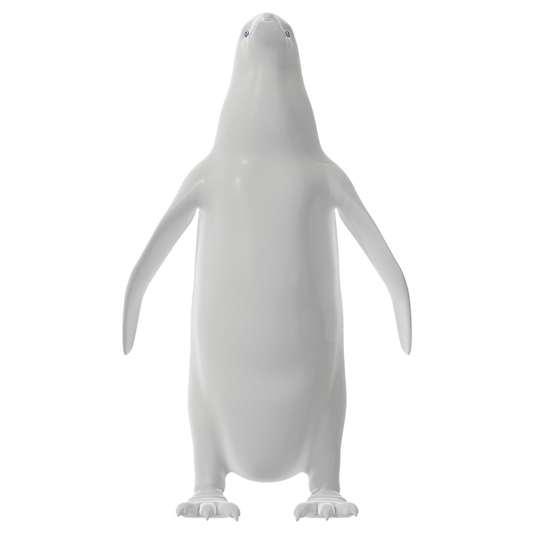Penguin Standing Life Size Statue
