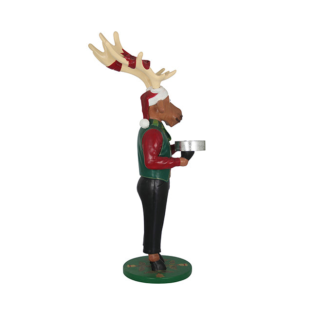 Reindeer Donner Dressed With Gift - LM Treasures