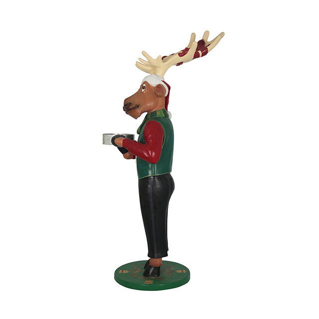 Reindeer Donner Dressed With Gift - LM Treasures