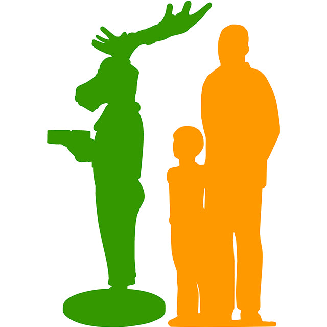 Reindeer Donner Dressed With Gift - LM Treasures