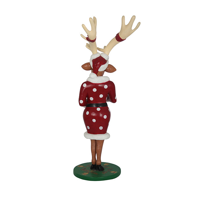 Reindeer Vixen Dressed With Gift - LM Treasures