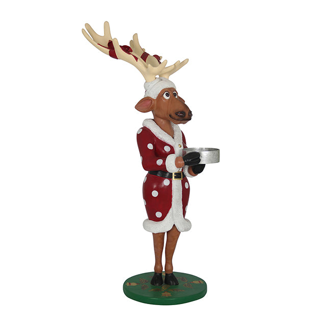 Reindeer Vixen Dressed With Gift - LM Treasures