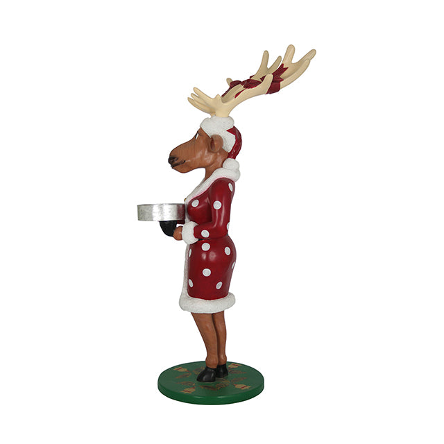 Reindeer Vixen Dressed With Gift - LM Treasures