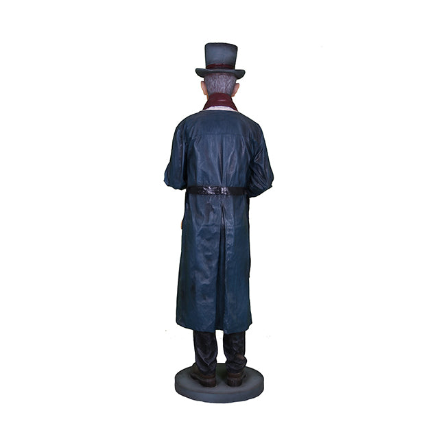 Christmas Caroler Man Life Size Statue