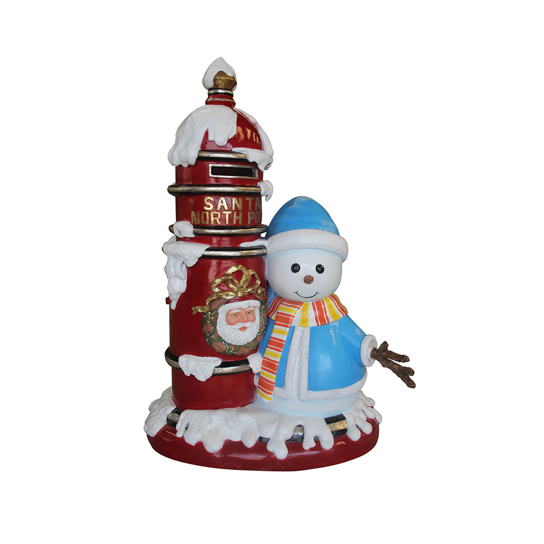 Mailbox North Pole With Snowman - LM Treasures