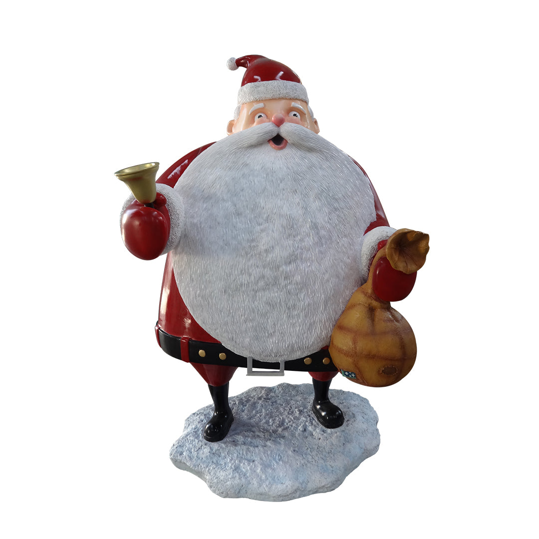 Santa Holding Sack And Bell - LM Treasures