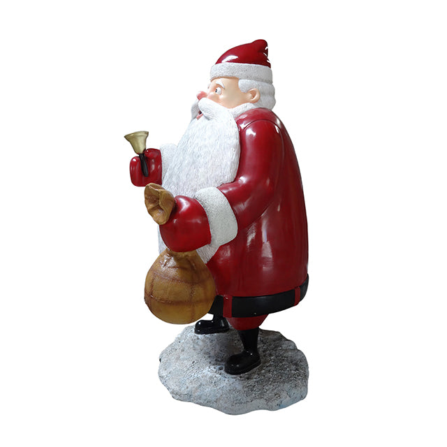 Santa Holding Sack And Bell - LM Treasures