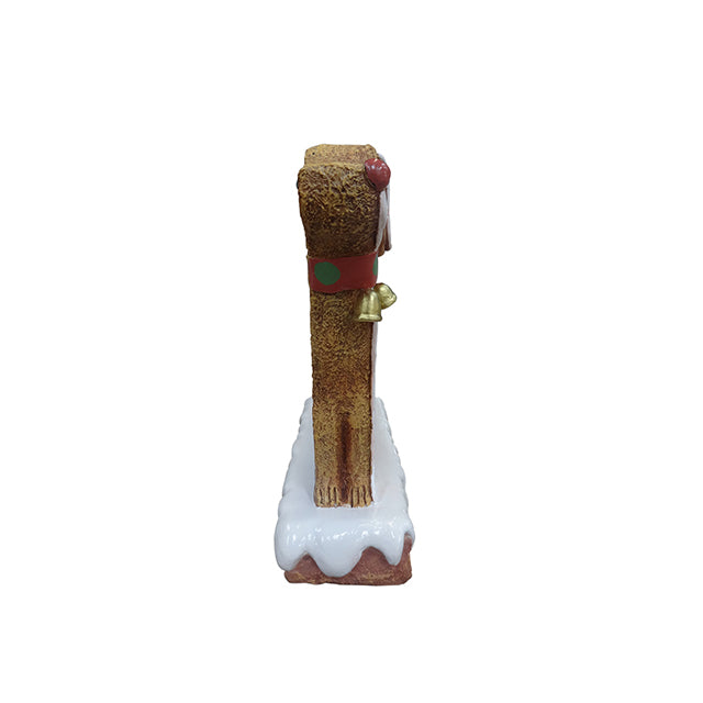 Gingerbread Dog Cookie Over Sized Statue