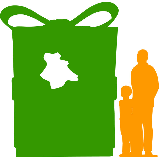 Giant Gift Box Photo Op Statue